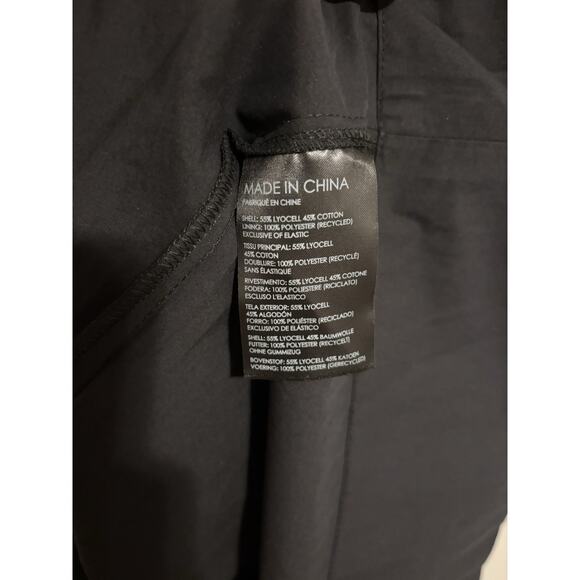 Club Monaco Dress Large Black Long Maxi Aline New Cotton - Picture 8 of 9